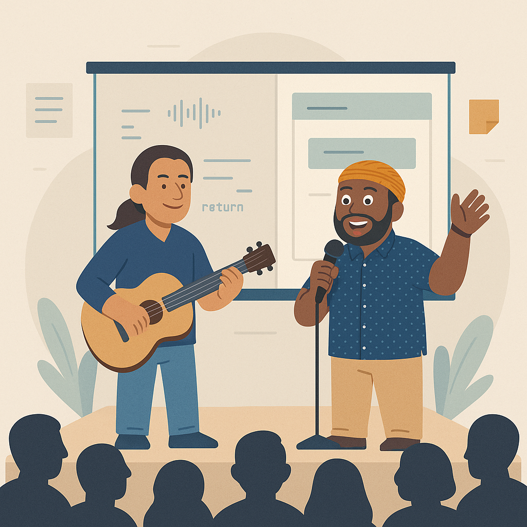 Beyond Slides and Syntax: Public Speaking, Coaching, and AI