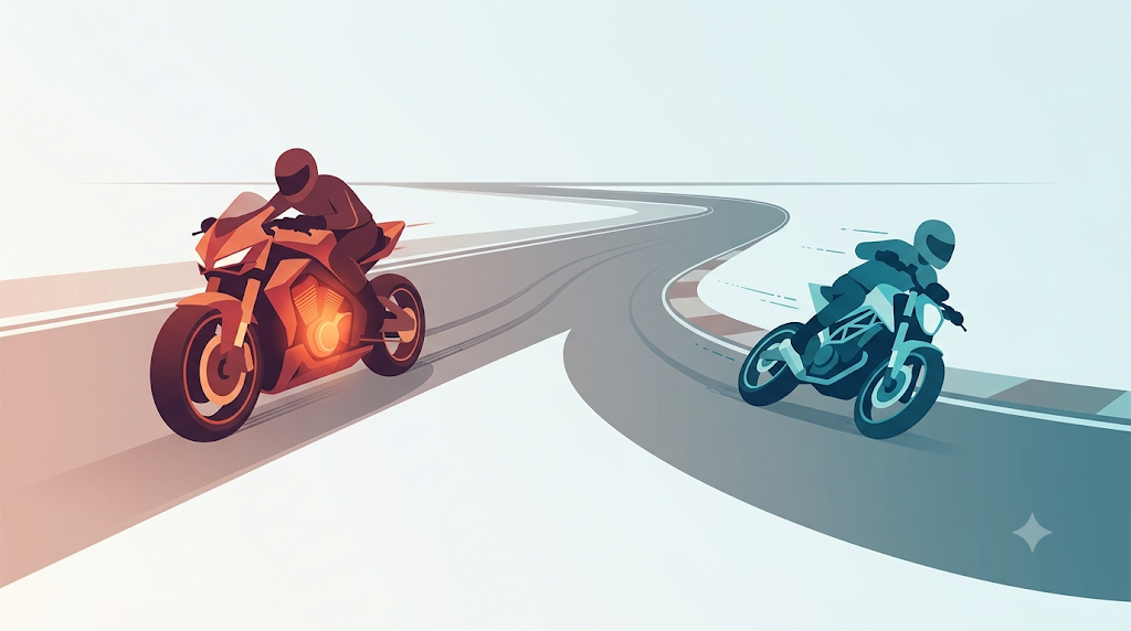 AI Model Cost Efficiency and Motorcycle Racing Analogies
