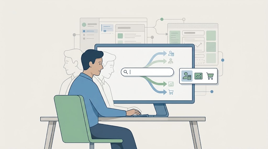 Navigate by Intent: Role-Based, Search-Driven UX for Complex Apps